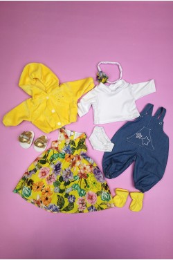 Набір одягу для ляльки Baby Born. Набір сонячний (8 речей)