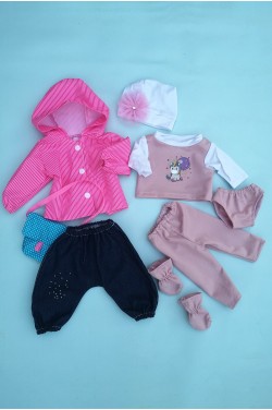 Одяг для ляльки Baby Born / Бебі Борн – комплект одягу 8 речей