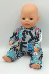 Одежда для Беби Бон 36 - 38 см/Baby Born - Костюм "Буквы"