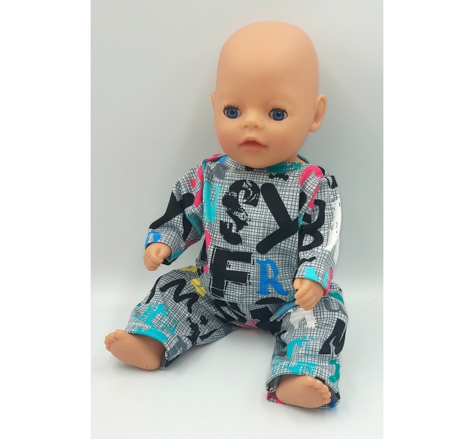 Одежда для Беби Бон 36 - 38 см/Baby Born - Костюм "Буквы"