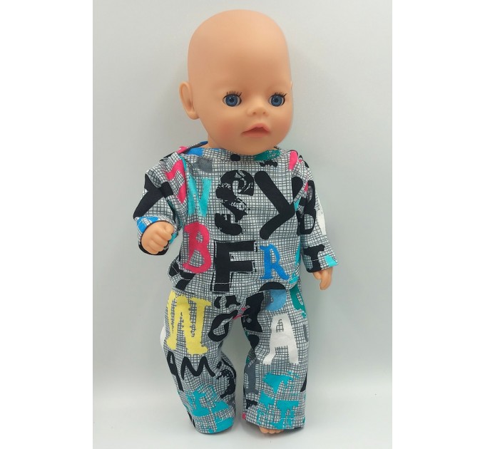 Одежда для Беби Бон 36 - 38 см/Baby Born - Костюм "Буквы"