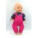 Одежда для Беби Бон / Baby Born 36см Комбинезон малиновый