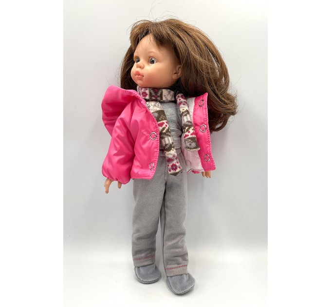 Набор с теплой розовой курткой - одежда для Паола Рейна 32см 