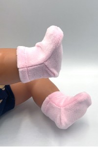 Носки велюровые розовые для куклы Baby Born 40 - 44 см