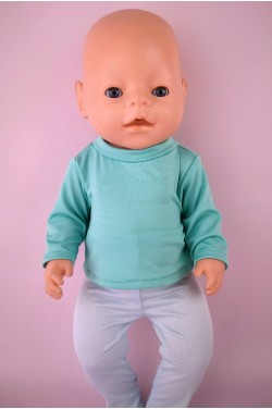 Гольфик мятный для Baby Born 40 - 44 см
