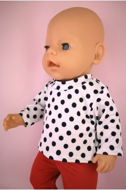 Гольфик в горошок для Baby Born 40 - 45 см