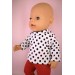 Гольфик в горошек для Baby Born 40 - 45 см