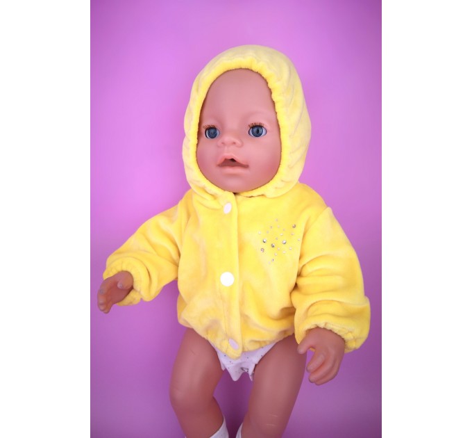 Плюшевая кофта "Одуванчик" для пупса Baby Born 40 - 44 см