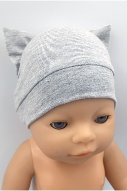Шапка-ушастик для пупса Беби Бон / Baby Born 40 - 44 см