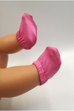 Носки малиновые короткие для куклы baby Born 40 - 44 см