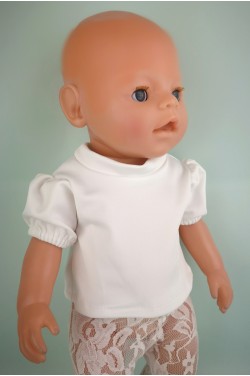 Футболка с рукавами фонарики для пупса Baby Born 40 - 44 см