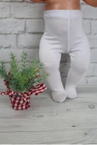 Колготки вискозные белые
