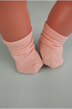 Носки нежно абрикосовые для пупса Baby Born 40 - 44 см