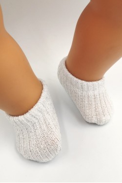 Пинетки с люрексом для куклы baby born 40 - 43 см