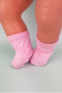 Носки розовые для пупса Baby Born 40 - 44 см