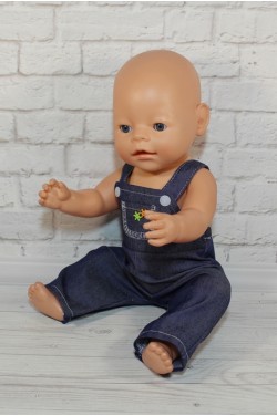 Комбинезон джинсовый синий