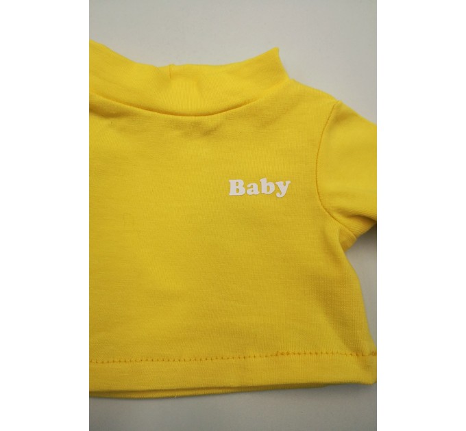 Футболка желтая "Baby" для пупса Baby Born