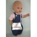Сумочка серебряная для пупса Baby Born 40 - 44 см