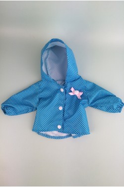 Вітрівка у горошок для пупса Baby Born 40 - 44 см
