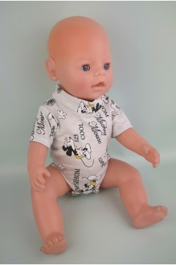 Боди Микки для пупса Baby Born 40 - 44 см