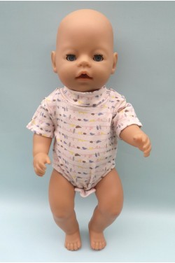 Боді "Пташки" - Одяг для ляльки baby born 40 - 43 см