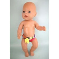 Плавки в принт "Цветочки" для пупса Baby Born 40 - 44 см