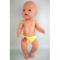 Плавки желтые для пупса Baby Born 40 - 44 см