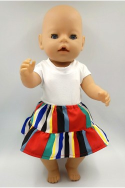 Спідниця "Мексиканська" - одяг для ляльки baby born 40 - 43 см