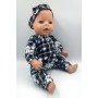 Чоловічок з пов'язкою в принт - одяг для ляльки Baby Born 40-44см
