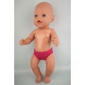Трусики-плавки малинові для пупса Baby Born