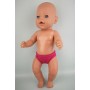 Трусики-плавки малинові для пупса Baby Born