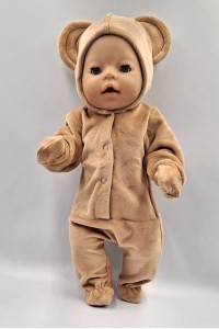 Одяг для пупса Baby Born / Бебі Борн 40 - 44 см Комбінезон "Ведмедик" Одяг для пупса Baby Born / Бебі Борн 40 - 44 см Комбінезон "Ведмедик"