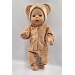Одяг для пупса Baby Born / Бебі Борн 40 - 44 см Комбінезон "Ведмедик"