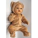 Одяг для пупса Baby Born / Бебі Борн 40 - 44 см Комбінезон "Ведмедик"