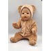 Одяг для пупса Baby Born / Бебі Борн 40 - 44 см Комбінезон "Ведмедик"