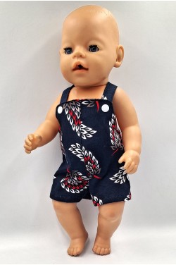 Песочник в принт для куклы Baby Born 40 - 43 см