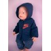 Куртка темно-синяя теплая для Baby Born 40 - 43 см