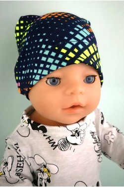 Шапка "Калейдоскоп" для куклы Baby Born 40 - 44 см и Antonio Juan