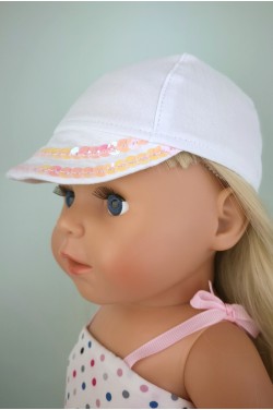 Бейсболка с пайетками для пупса Baby Born 40 - 44 см