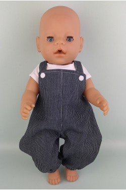 Комбинезон с майкой для мальчика куклы Baby Born 40 - 45 см ТМ "Лапси-Лапси"