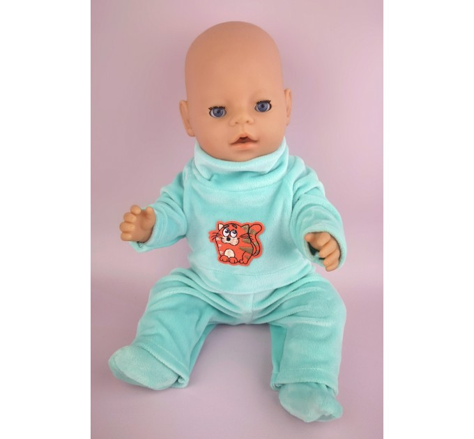 Одежда для Беби Бон / Baby Born мальчика - костюм "Рыжий кот"