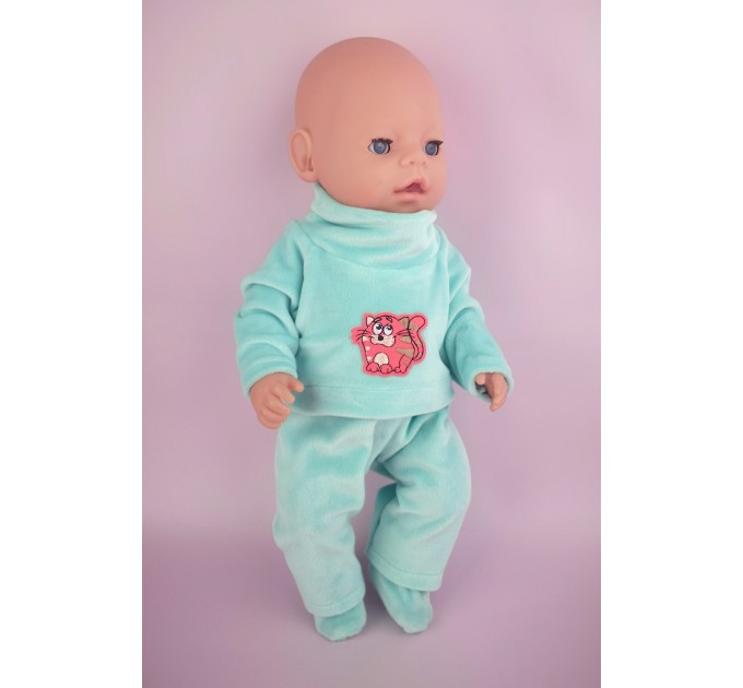 Одежда для Беби Бон / Baby Born мальчика - костюм "Рыжий кот"