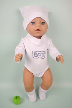 Комплект с боди из натуральной вискозы мальчику Baby Born