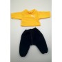 Жовта футболка з брючками для пупсів 42-45 см - одяг для хлопчика Baby Born