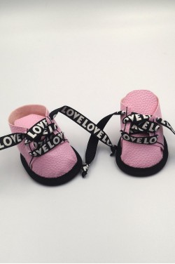 Ботинки розовые на шнурках - обувь для куклы Baby Born / Беби Бона