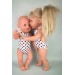 Купальник в горошек для куклы Baby Born 40 - 43 см