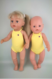 Купальник желтый для куклы Baby Born 40 - 43 см