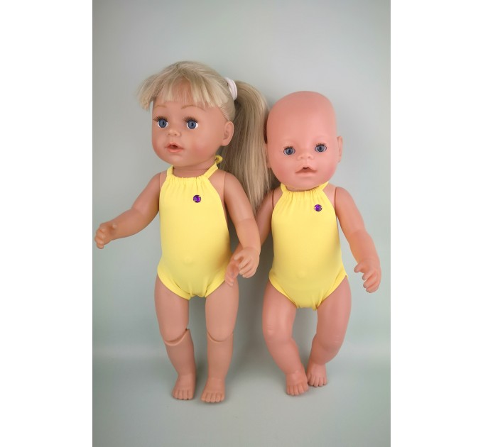 Купальник желтый для куклы Baby Born 40 - 43 см