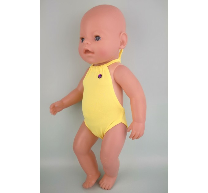 Купальник желтый для куклы Baby Born 40 - 43 см