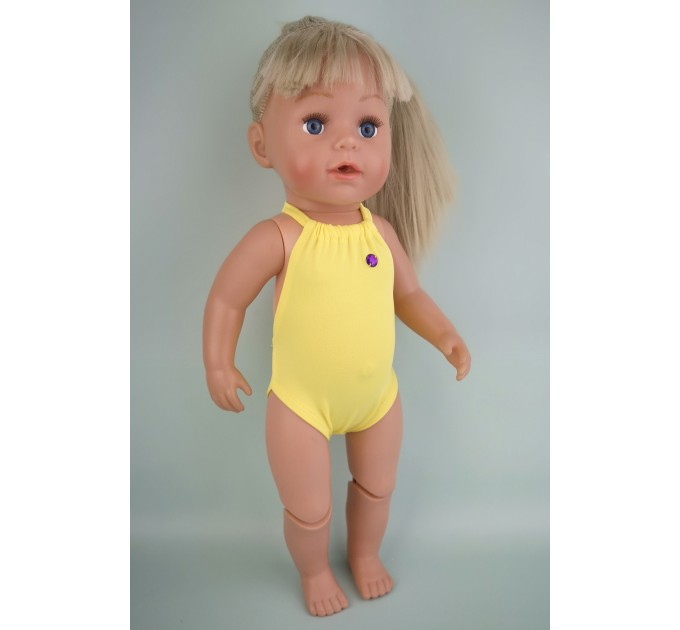 Купальник желтый для куклы Baby Born 40 - 43 см